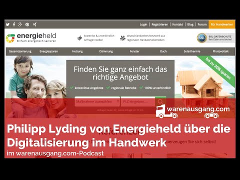 Digitalisierung und Plattformökonomie im Handwerk mit Energieheld im warenausgang.com Interview